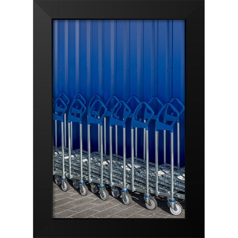 Luggage Cars Black Modern Wood Framed Art Print by Luycx, Theo