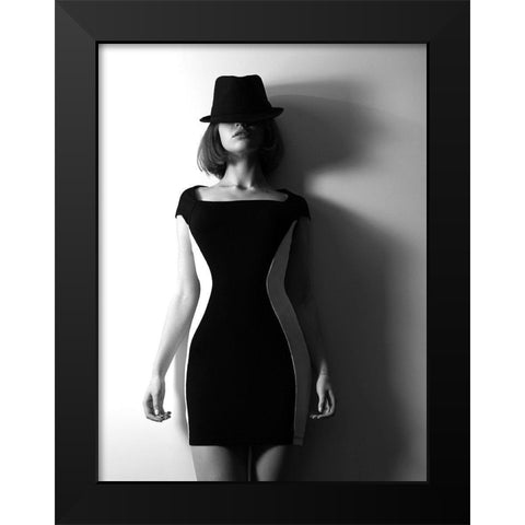 Shades Black Modern Wood Framed Art Print by Kostadinov, Bobby