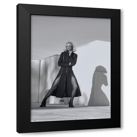 Isabel Del Pedro Black Modern Wood Framed Art Print with Double Matting by gNo