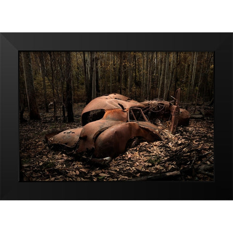 Requiem For A Lost Marque Black Modern Wood Framed Art Print by Keogh, Francis
