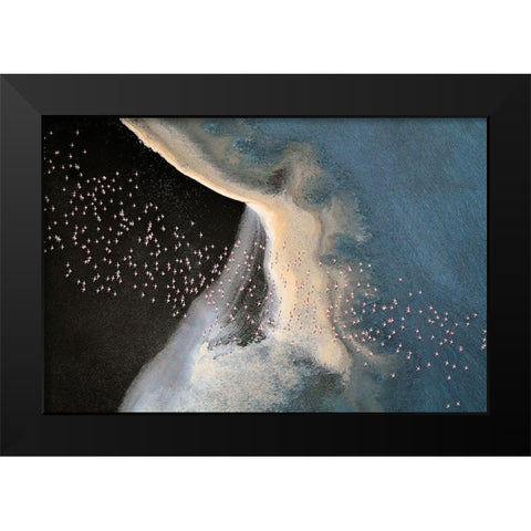 Wave Runner Iv Black Modern Wood Framed Art Print by Fan, John