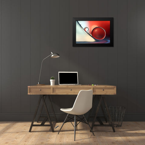 Down And Around Black Modern Wood Framed Art Print by Westum, Heidi