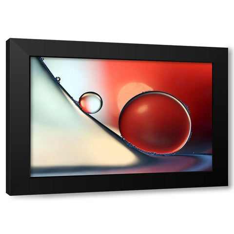 Down And Around Black Modern Wood Framed Art Print with Double Matting by Westum, Heidi