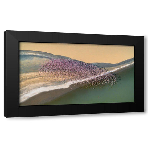 Gone With The Wind Black Modern Wood Framed Art Print by Fan, John