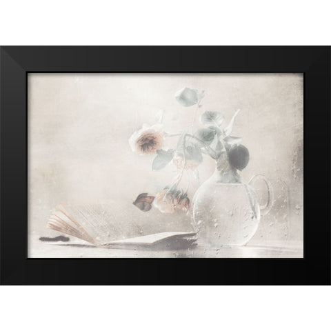 Cycle Of Life Black Modern Wood Framed Art Print by Devos, Delphine