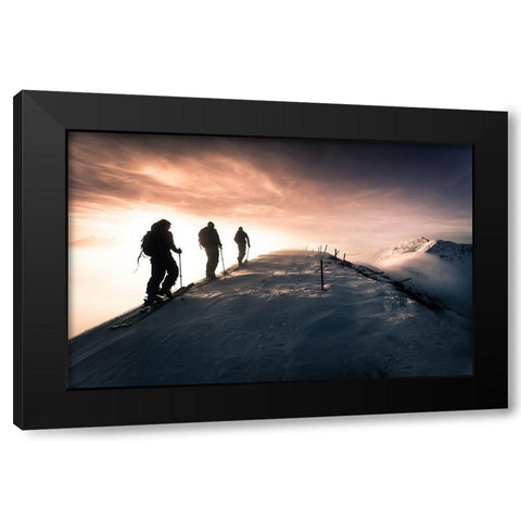 Blessed Moments Black Modern Wood Framed Art Print by Bertoncelj, Sandi