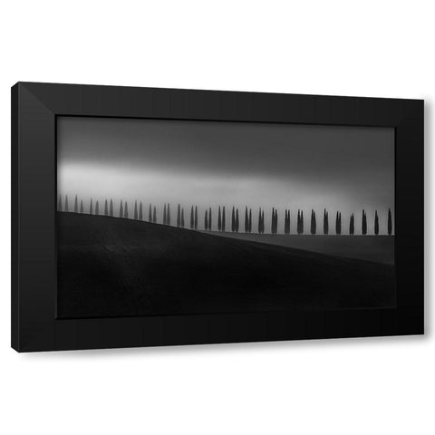 Tuscany Black Modern Wood Framed Art Print by Tanev, Todor