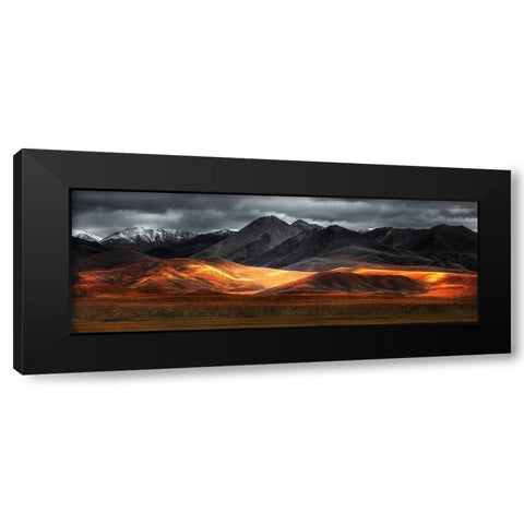 Pano Black Modern Wood Framed Art Print by Selions