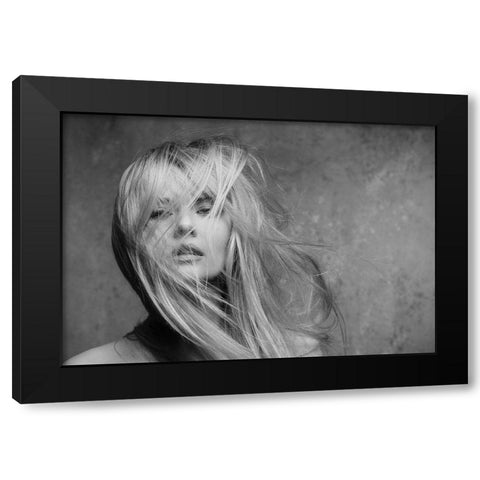 Windswept Series Black Modern Wood Framed Art Print with Double Matting by Ashton-Jones, Howard