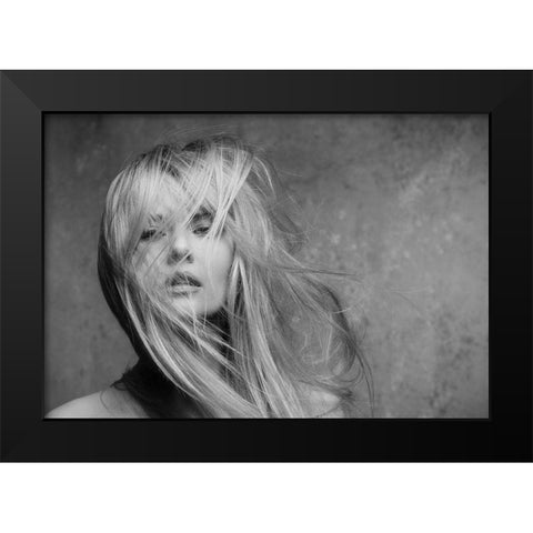 Windswept Series Black Modern Wood Framed Art Print by Ashton-Jones, Howard