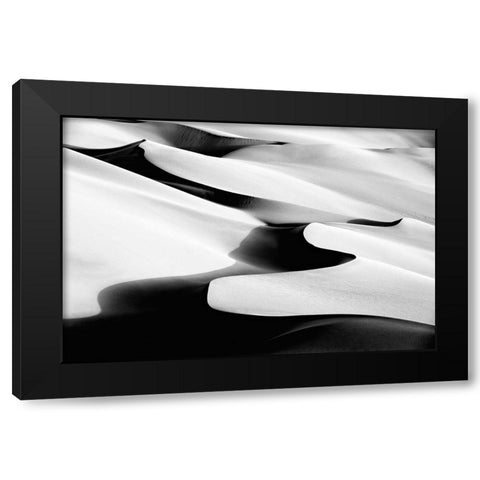 Dance Black Modern Wood Framed Art Print by Momeni, Mohammadreza