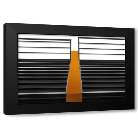 Golden Bar Black Modern Wood Framed Art Print by Claes, Gilbert