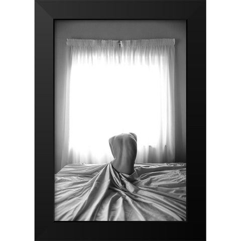 From Home To Heaven Black Modern Wood Framed Art Print by Mohammad
