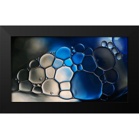 In The Blue Darkness Black Modern Wood Framed Art Print by Westum, Heidi