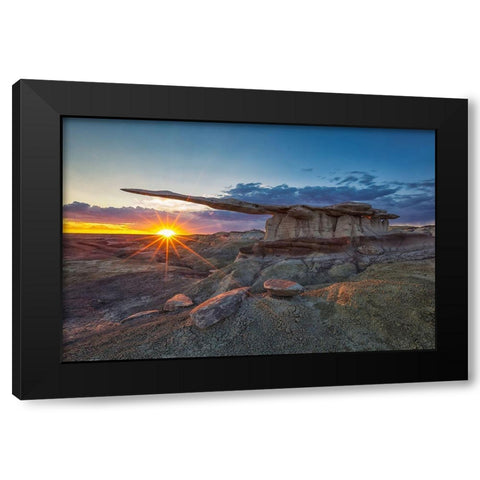 Glory Of The King Black Modern Wood Framed Art Print with Double Matting by Zheng, Michael
