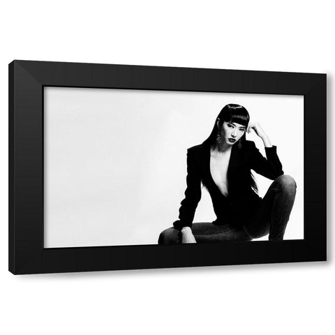 Less Is More Black Modern Wood Framed Art Print by Ishikawa, Keiichi