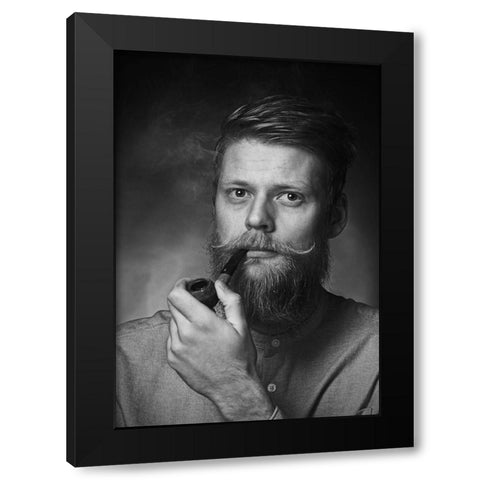 Untitled Black Modern Wood Framed Art Print by Stene, Grethe