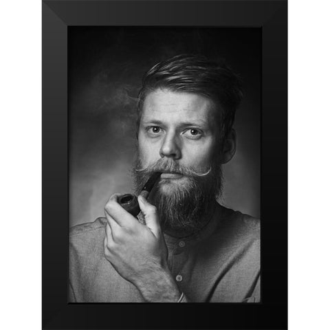 Untitled Black Modern Wood Framed Art Print by Stene, Grethe