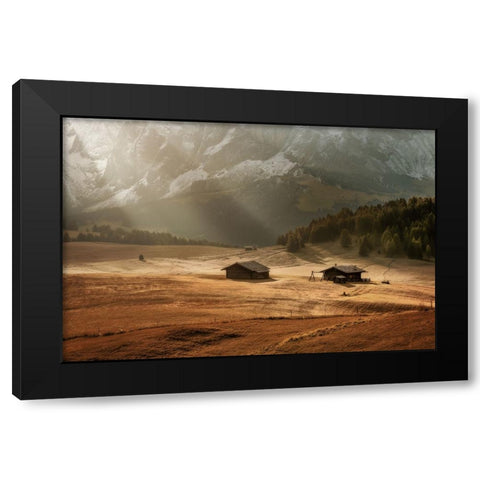 In The Light Black Modern Wood Framed Art Print with Double Matting by Kuric EP, Marian