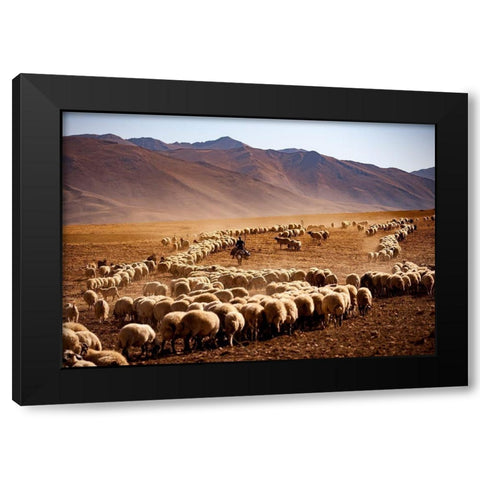 Saandfrac14;Raandfrac14; Black Modern Wood Framed Art Print by Cacim, Murat