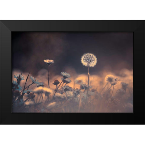 When He Saw Her Emerging Out From This Crowd-He Immediatly Knew This Would Be The One Black Modern Wood Framed Art Print by Bravin, Fabien