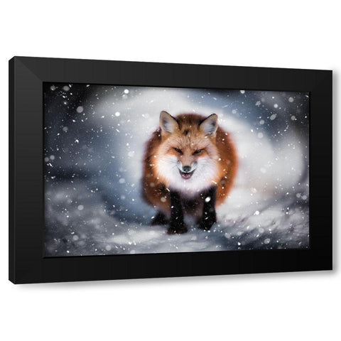 Renart Black Modern Wood Framed Art Print by Yatsushima, Yuki