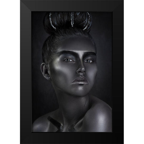 Steel Black Modern Wood Framed Art Print by Kovalev, Ivan