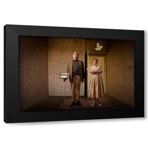 Home, Sweet Home II Black Modern Wood Framed Art Print by von Diepenbroek, Christine