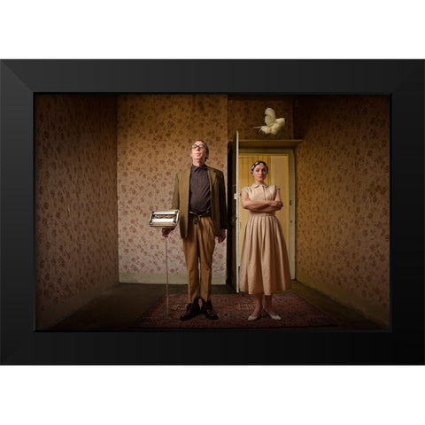 Home, Sweet Home II Black Modern Wood Framed Art Print by von Diepenbroek, Christine