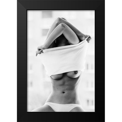 Hot - Simona Black Modern Wood Framed Art Print by Krystynek MQEP, Martin