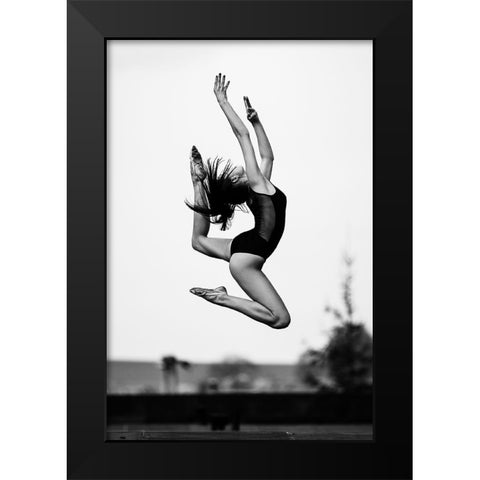 Dance Black Modern Wood Framed Art Print by Krystynek MQEP, Martin