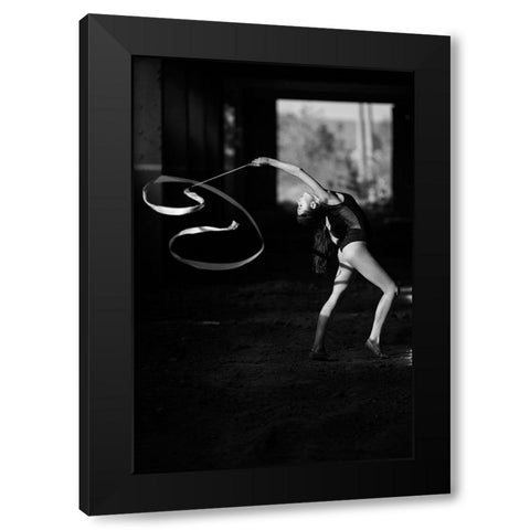 Dance Black Modern Wood Framed Art Print by Krystynek MQEP, Martin
