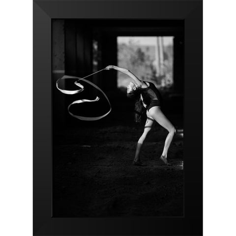 Dance Black Modern Wood Framed Art Print by Krystynek MQEP, Martin