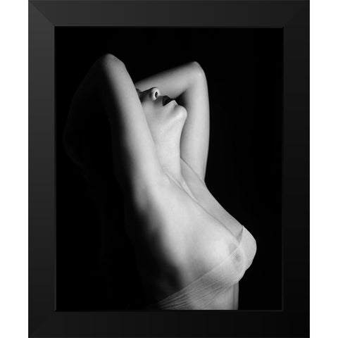 Untitled Black Modern Wood Framed Art Print by Kostadinov, Bobby