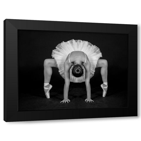 Control In Dance Black Modern Wood Framed Art Print by Pentony Ma, Pauline