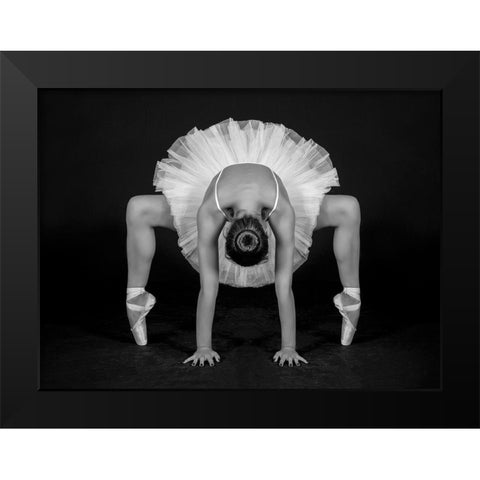 Control In Dance Black Modern Wood Framed Art Print by Pentony Ma, Pauline