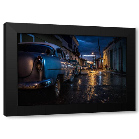 Night In Trinidad Black Modern Wood Framed Art Print with Double Matting by Tagliarino, Marco