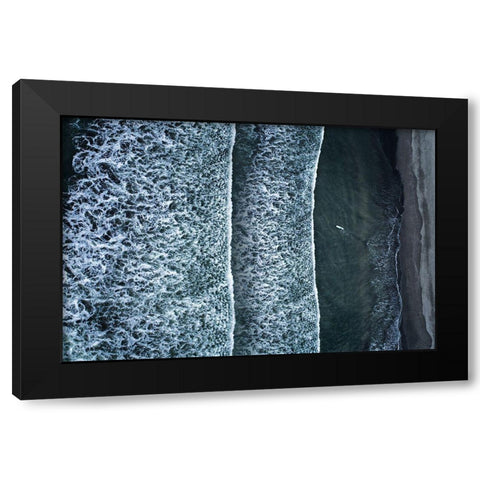 Challenger Black Modern Wood Framed Art Print by Sakai, Takane