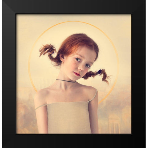 ***** Black Modern Wood Framed Art Print by Melik-Nubarova, Svetlana