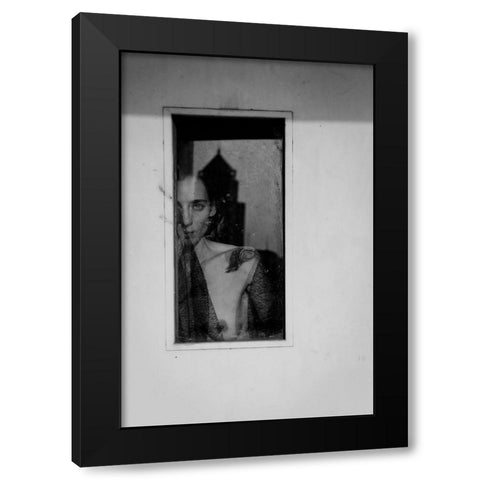 Lost In The City Black Modern Wood Framed Art Print by Chai Telan, Thanakorn
