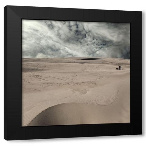 Faithful Company Black Modern Wood Framed Art Print by Claes, Gilbert