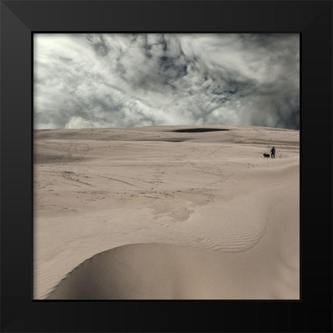 Faithful Company Black Modern Wood Framed Art Print by Claes, Gilbert