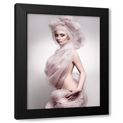 Doll Black Modern Wood Framed Art Print by Balistreri, Michele