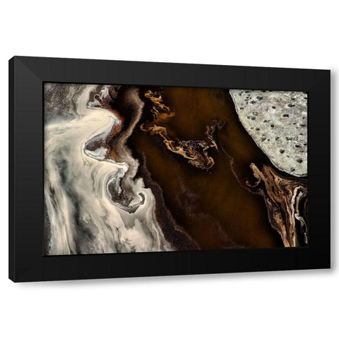The Pattern Black Modern Wood Framed Art Print by Chang, Phillip