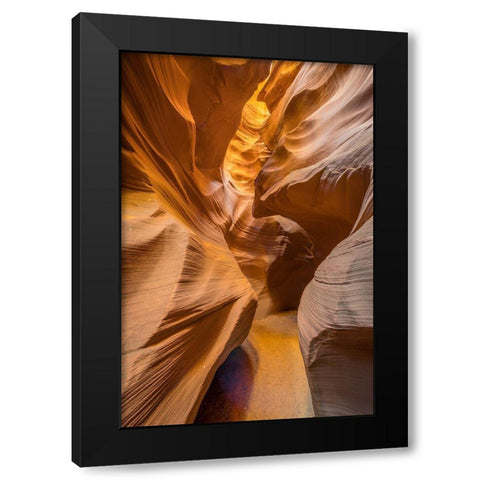 Qthe Golden Passage Wayq Black Modern Wood Framed Art Print by C. Sink, Jeffrey