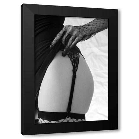 Netted Black Modern Wood Framed Art Print with Double Matting by McCracken, David