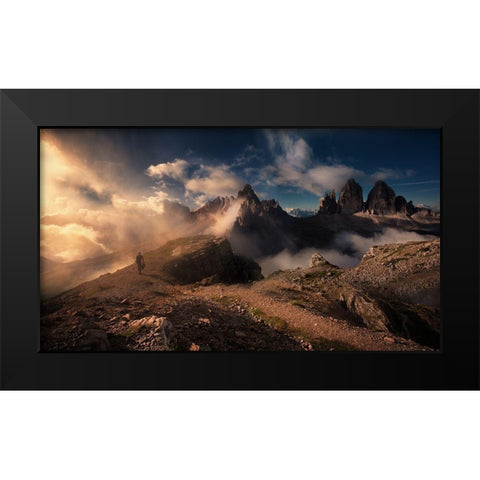 Way... Black Modern Wood Framed Art Print by Mikhaliuk, Siarhei