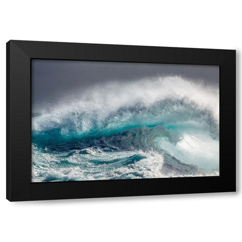 Mighty Water Black Modern Wood Framed Art Print by Degryse, Michelle