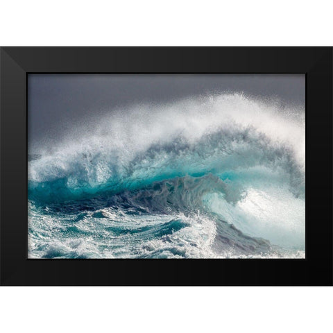 Mighty Water Black Modern Wood Framed Art Print by Degryse, Michelle