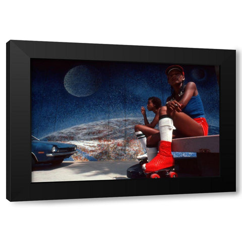 Venice-L.A. (From The Series Qamerican Symbolsq) Black Modern Wood Framed Art Print by Matthes, Dieter